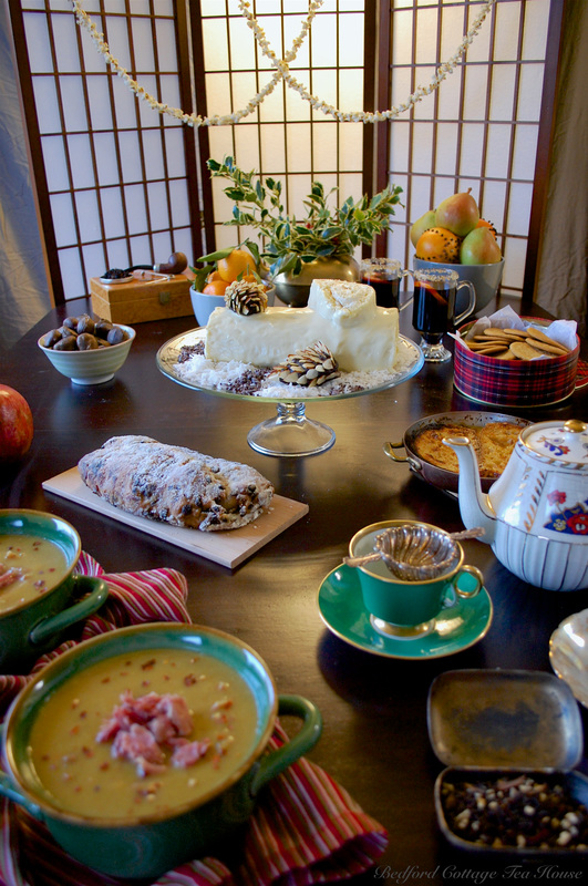 Table Spread- Cold Winter's Night Tea- Bedford Cottage Tea House